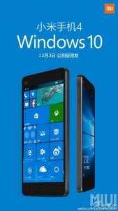 Windows 10 per Xiaomi Mi 4
